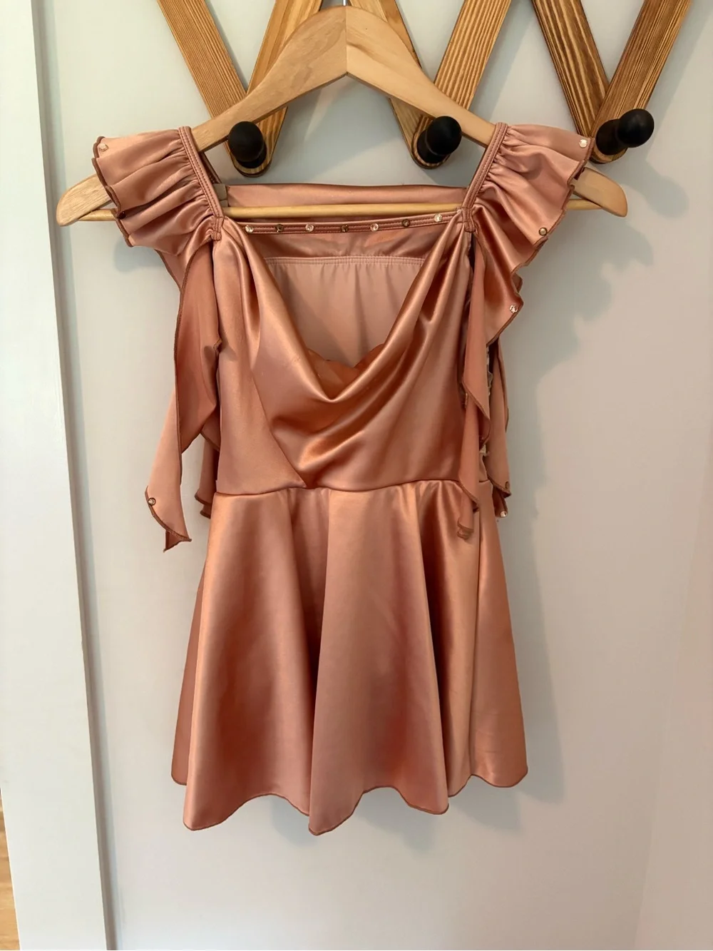 Girls Dusty Rose Floral Embellished Formal Dress